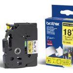 TZE-641 CINTA BROTHER 18MM 8MTS NEGRO S/AMARILLO PT-D400/D600/E300/E550W/P900