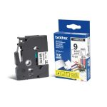 TZE-221 CINTA BROTHER 9MM 8MTS NEGRO S/BLANCO PT-H110/D400/D600/E300/E550W/P900