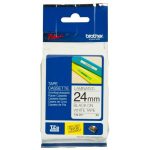 TZE-251 CINTA BROTHER 24MM 8MTS NEGRO S/BLANCO PT-D600/E550W/P900