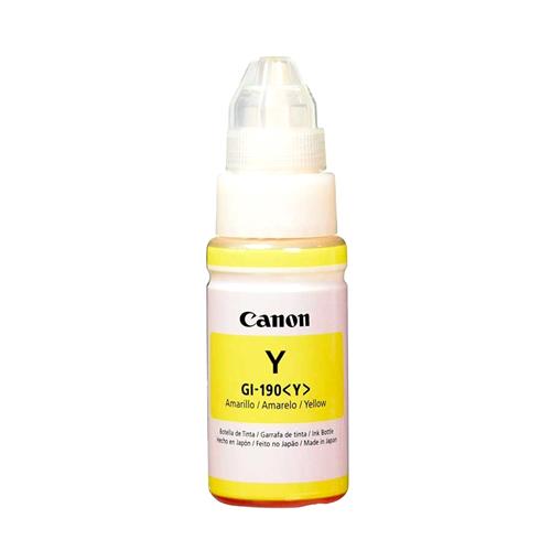 78056.jpg GI-190Y TINTA CANON YELLOW 70ML G-1100 2100 2110 3100 3110 4100 4110 0670C001 - Imagen 1