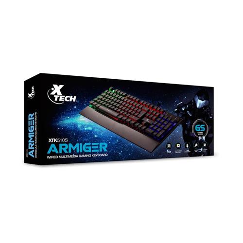 93473.jpg XTK-510S - Xtech Armiger GamingKybd wrd USB Spa MCol Backlight - Imagen 1